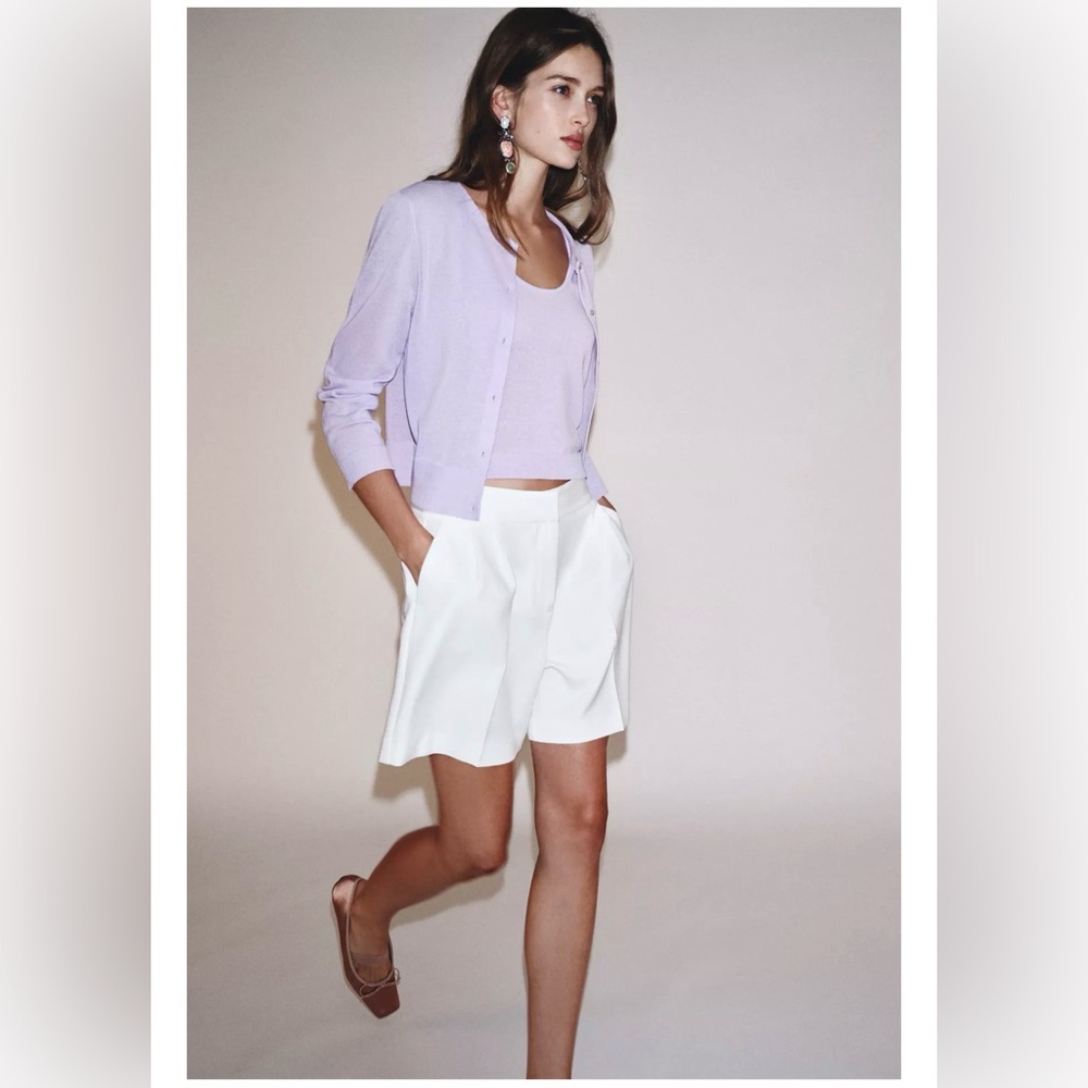 Zara fine knit top & cardigan